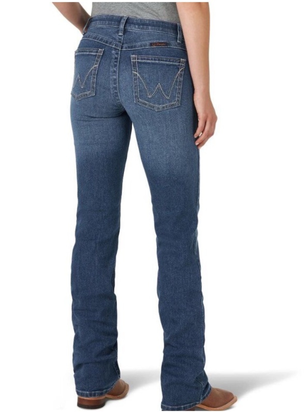 Wrangler Q-Baby Ultimate Riding Jeans Dark Blue Boot-Cut